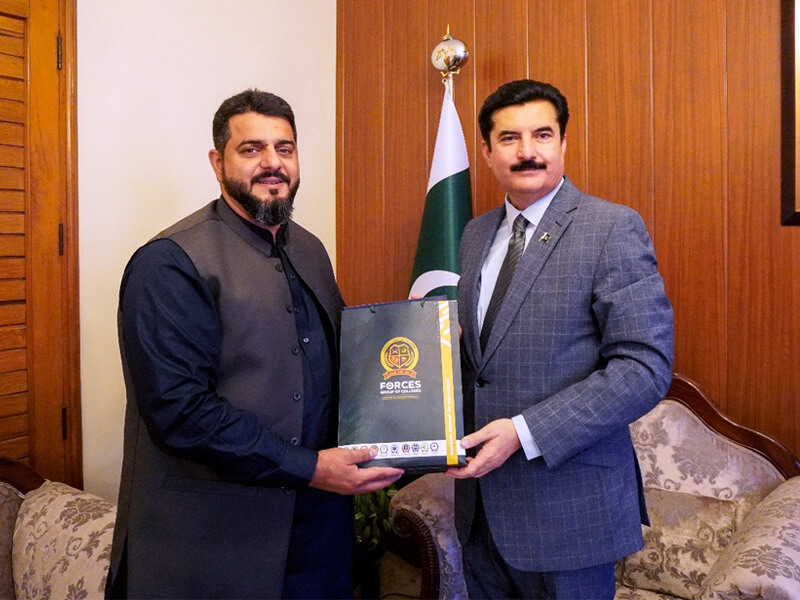 Alhamdulilah – a meeting between CEO Forces Group of Colleges Mr. Burair Nazir and Hon’ble Governor KPK Mr. Faisal Karim Kundi